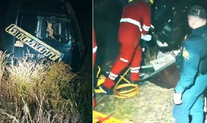 Casal morre preso às ferragens em acidente envolvendo dois veículos.