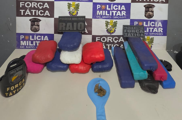 Força Tática prende mulher com 11 quilos de drogas.