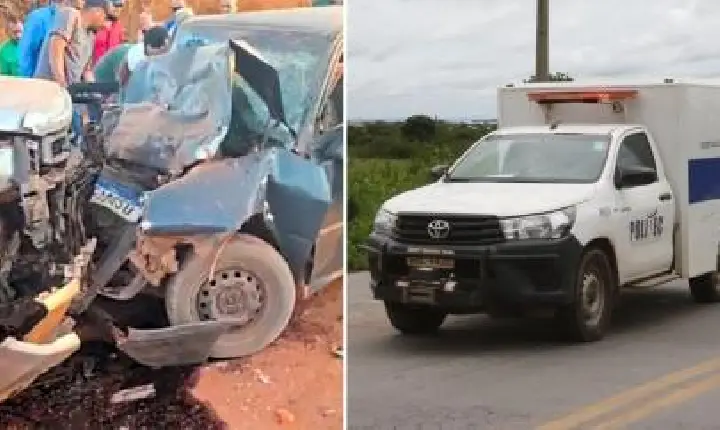 Jovens morrem em batida frontal entre Gol e caminhonete.