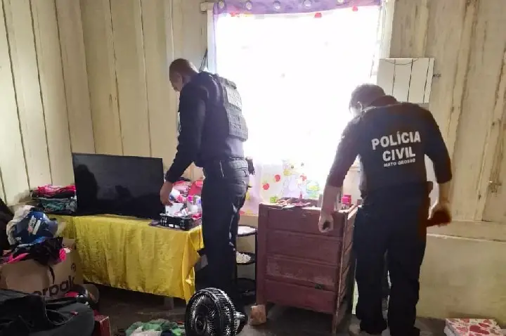 Polícia Civil cumpre mandados contra núcleo de facção responsável por execuções em Barra do Bugres.