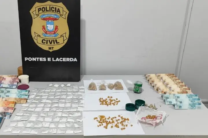 Polícia Civil prende 5 pessoas por tráfico de drogas em Pontes e Lacerda.