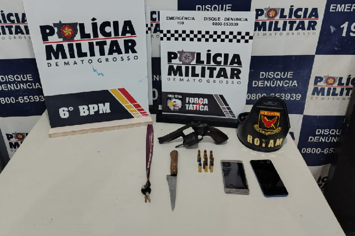 Polícia Militar detém integrantes de facção criminosa suspeitos de homicídios em Cáceres.