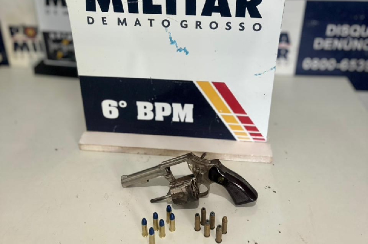 Polícia Militar prende faccionados por porte ilegal de arma de fogo em Cáceres.