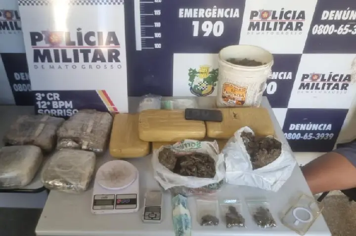 Polícia Militar prende homem com 11 quilos de supermaconha.
