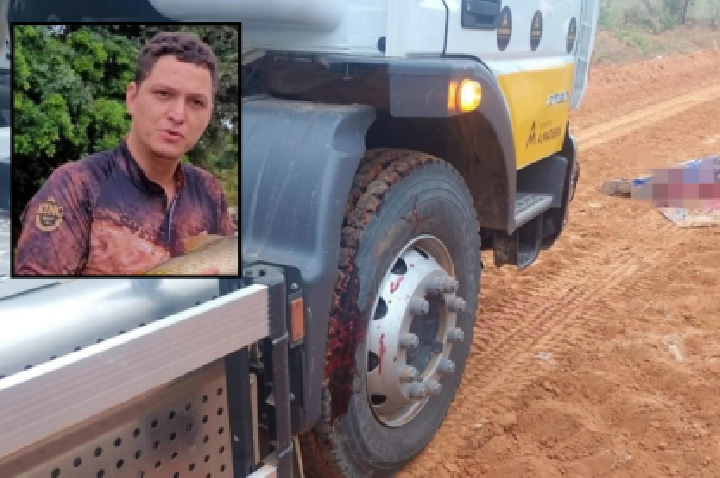 Trabalhador de 33 anos morre atropelado por caminhão que dava marcha ré.