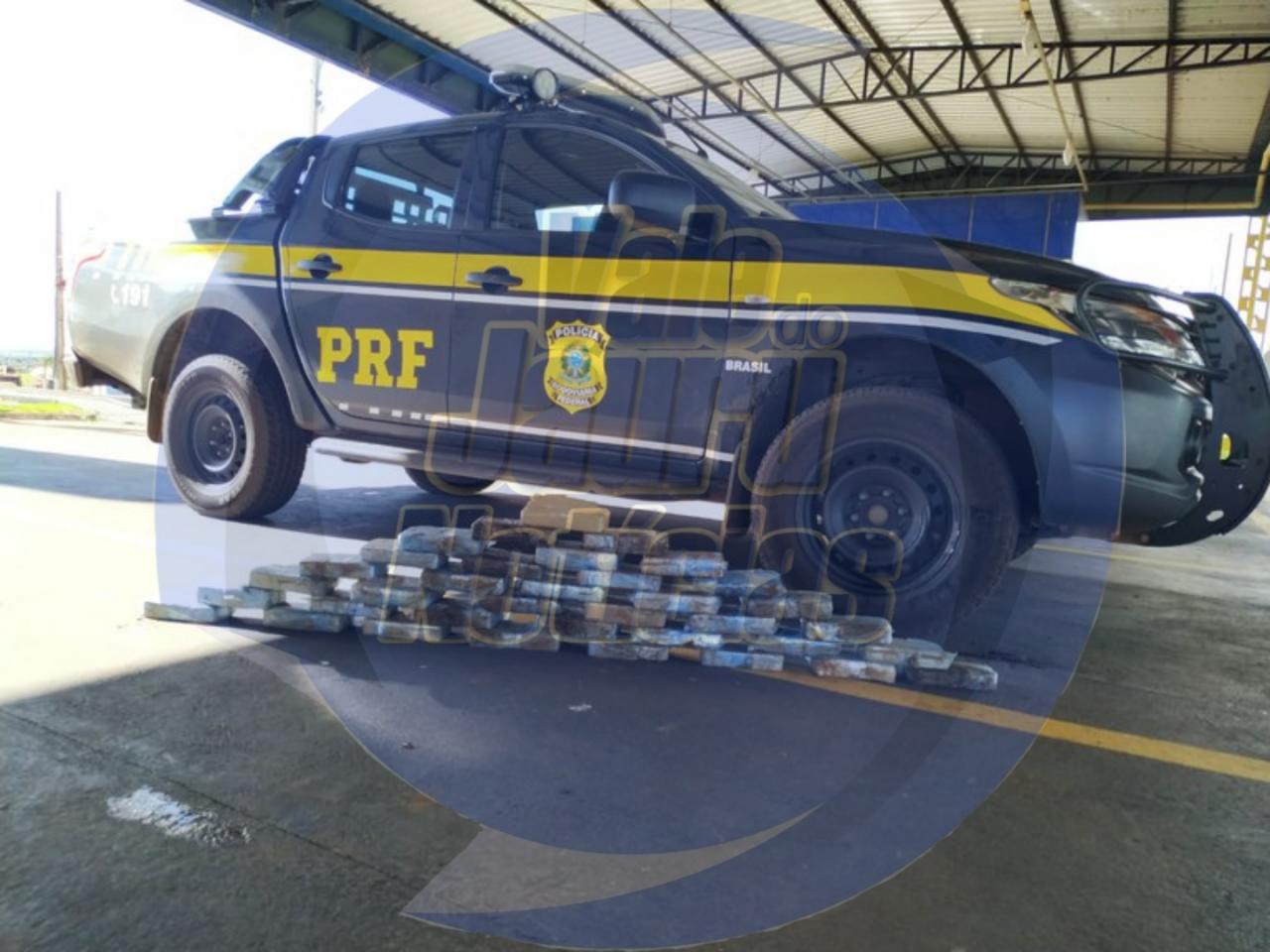 A PRF, em Pontes e Lacerda/MT, prende homem que transportava quase 38Kg de Cocaína