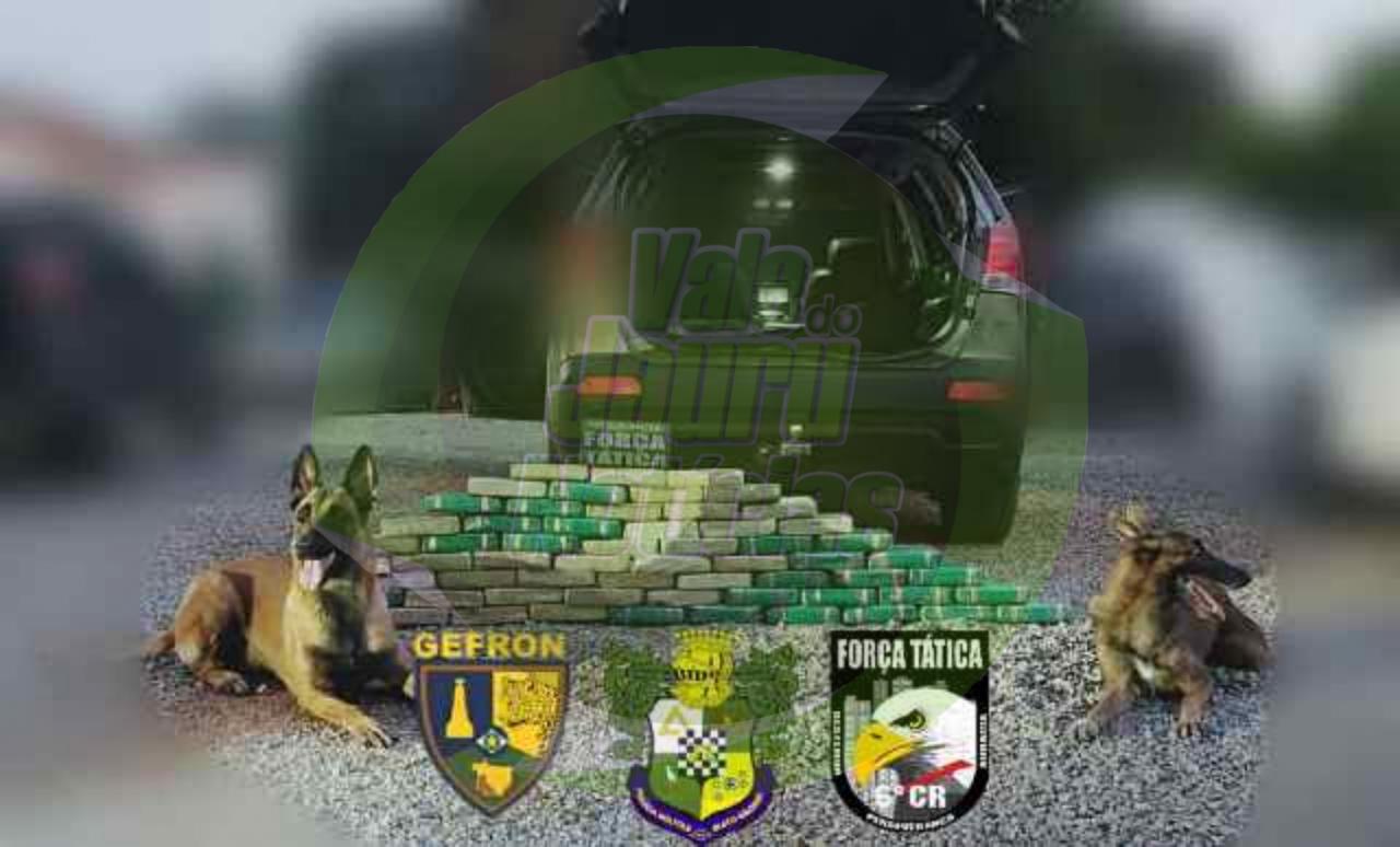 HOMEM É PRESO PELA FORÇA TÁTICA COM QUANTIDADE DE DINHEIRO E COM MAIS DE 75 KG DE DROGAS EM VEÍCULO NA NOITE DE ONTEM EM CÁCERES