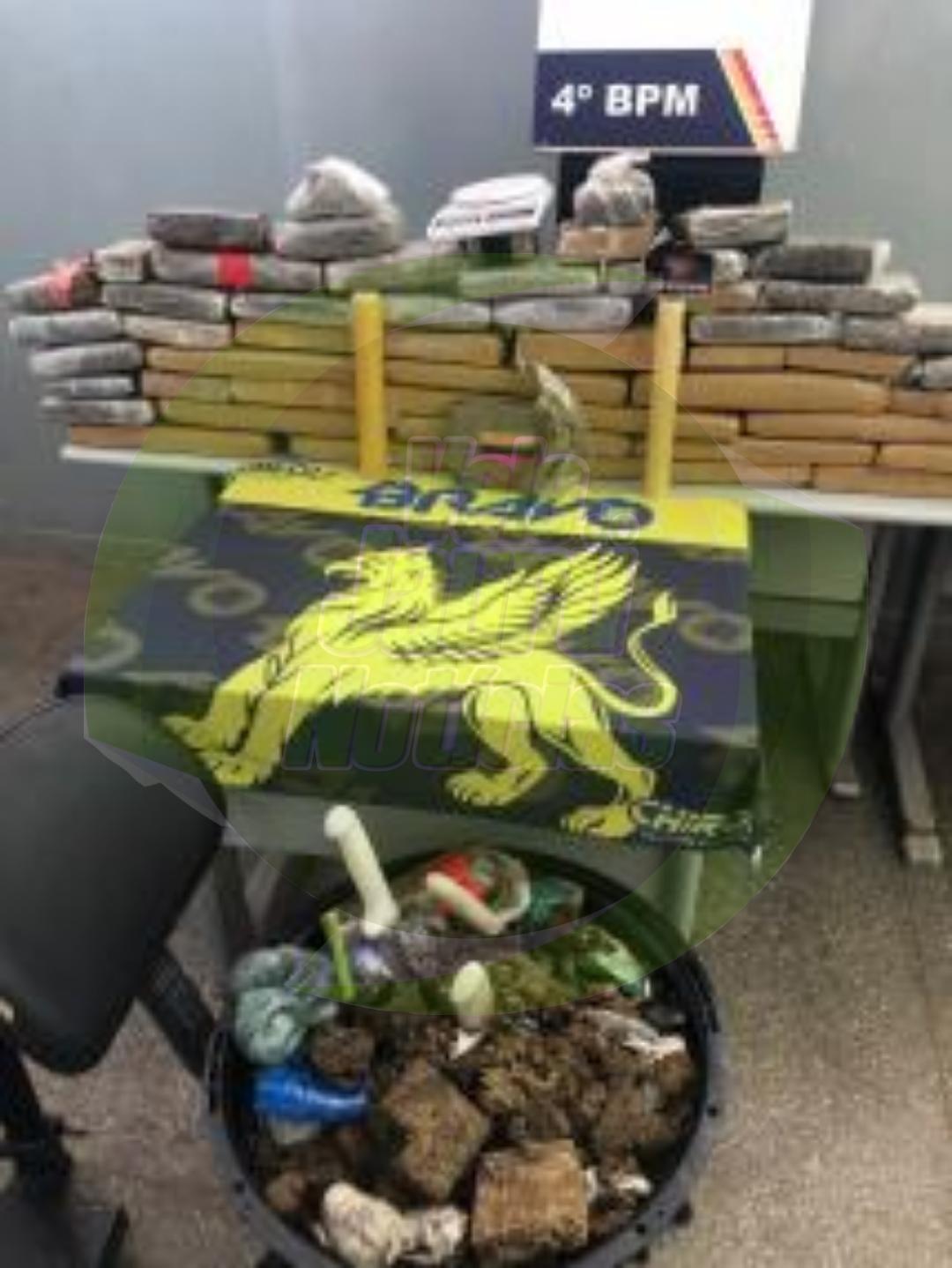 Polícia Militar descobre 'depósito' do tráfico e apreende 53 kg de maconha em VG