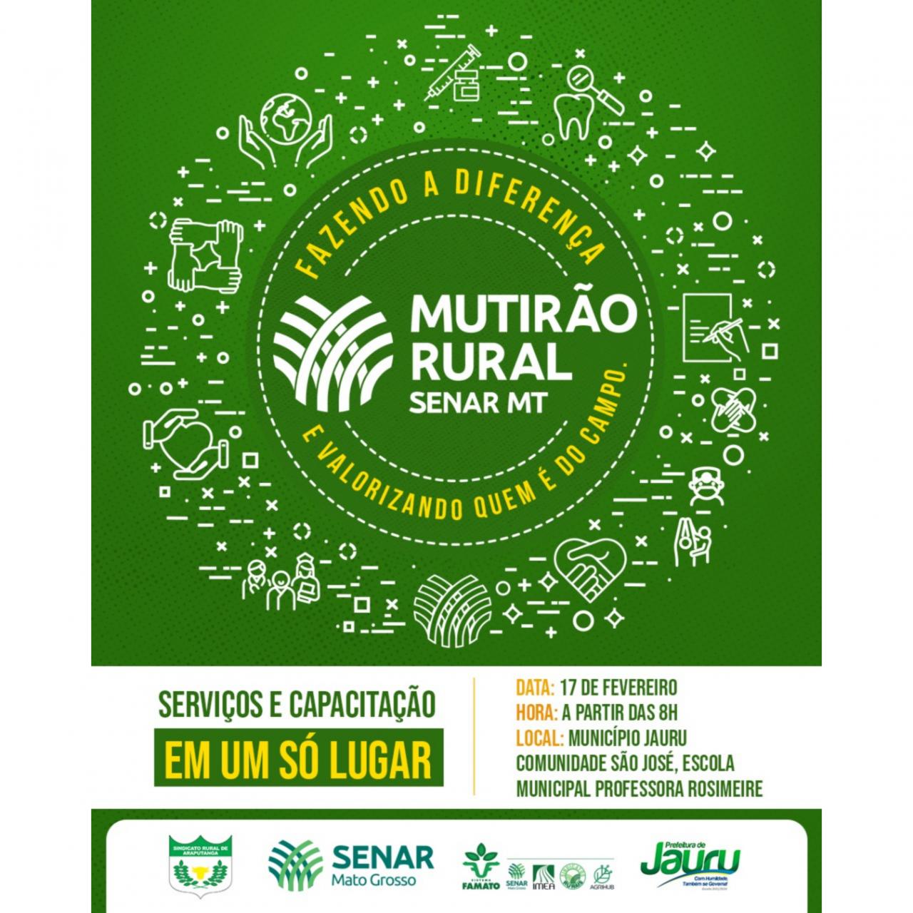 A secretaria Municipal de saúde de Jauru-MT estará presente