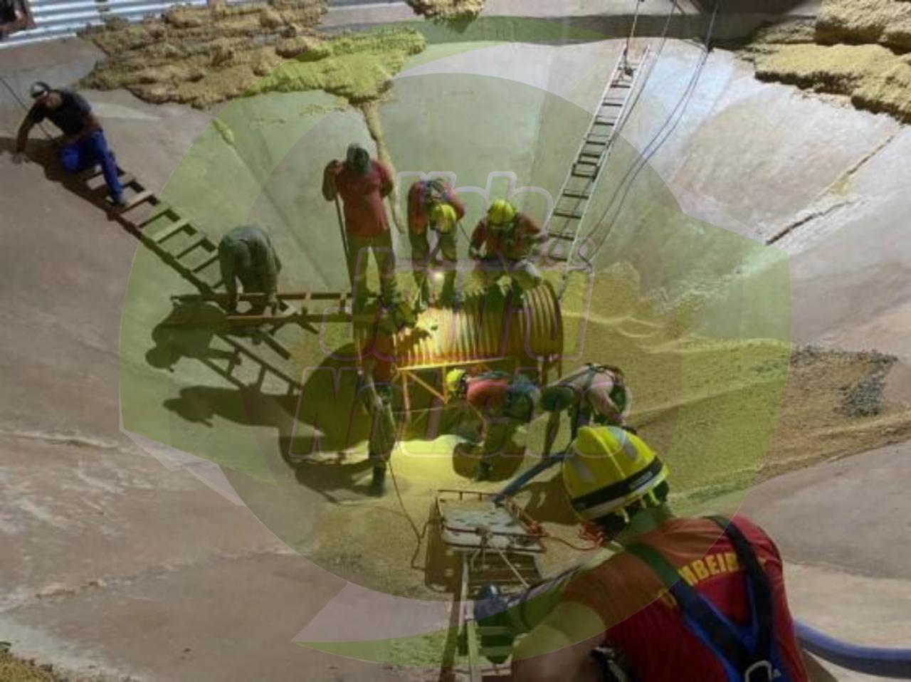 Trabalhador de fazenda morre soterrado durante manutenção em silo de soja