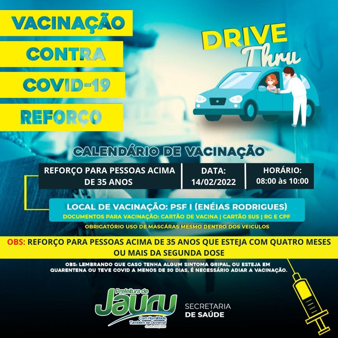 VACINAÇÃO CONTRA COVID-19 EM JAURU