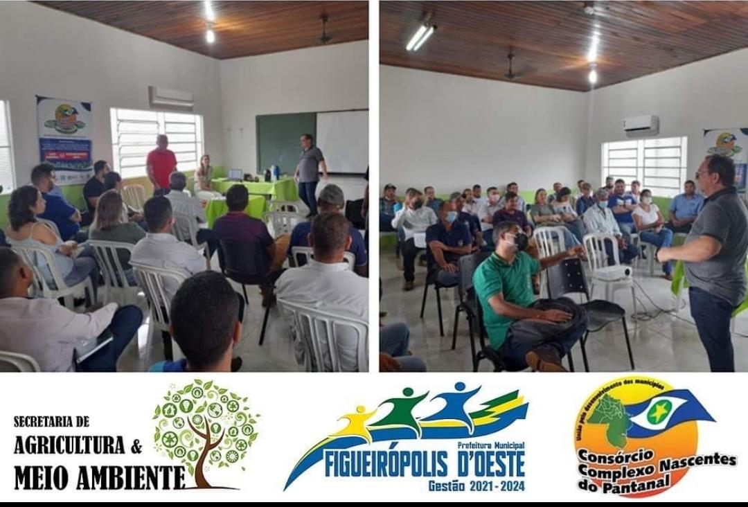 A secretária de agricultura e meio ambiente de Figueirópolis participou de um encontro com 14 municípios que fazem parte do consór