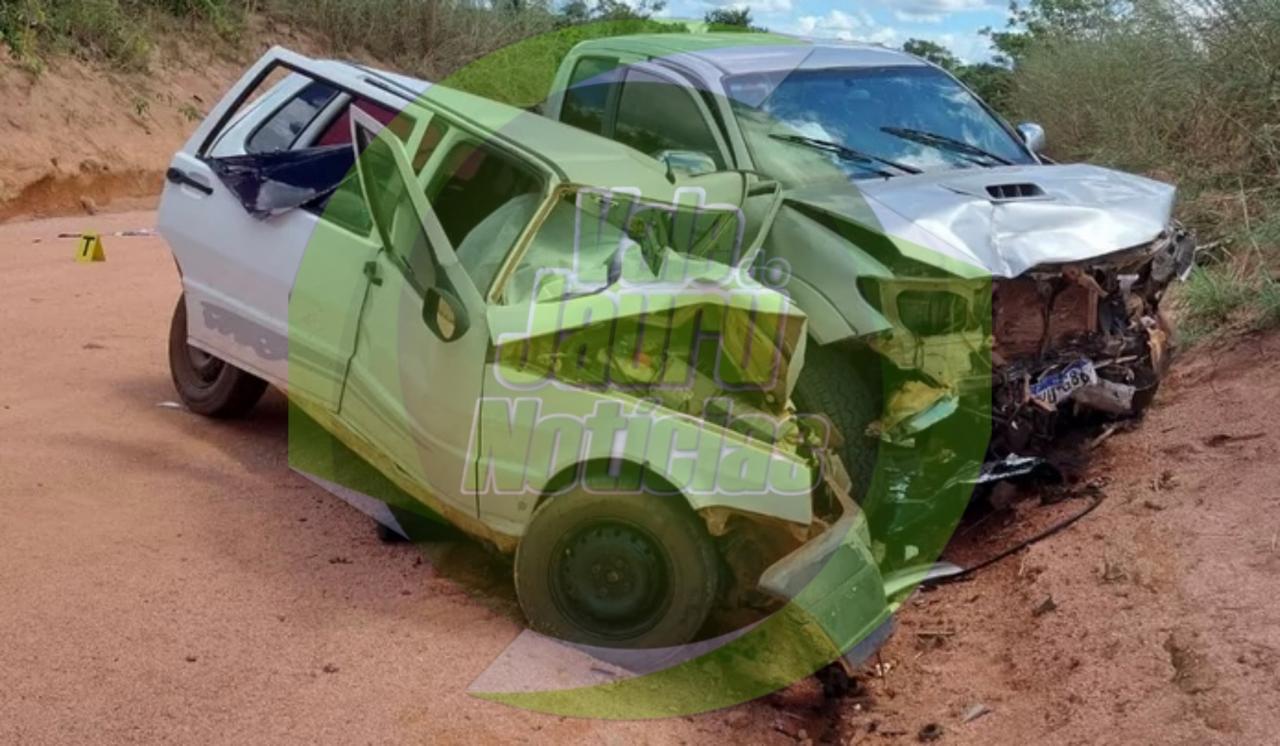 Violenta colisão entre caminhonete e carro deixa 3 mortos no Nortão; necropsia é feita no IML Sinop