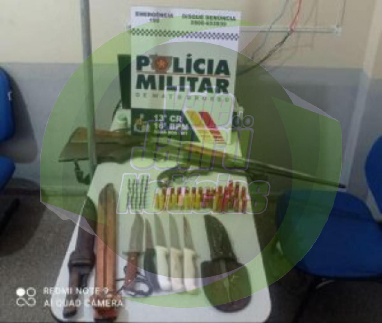 PM prende caçador com armas de fogo e resgata seis cães em situação de maus-tratos