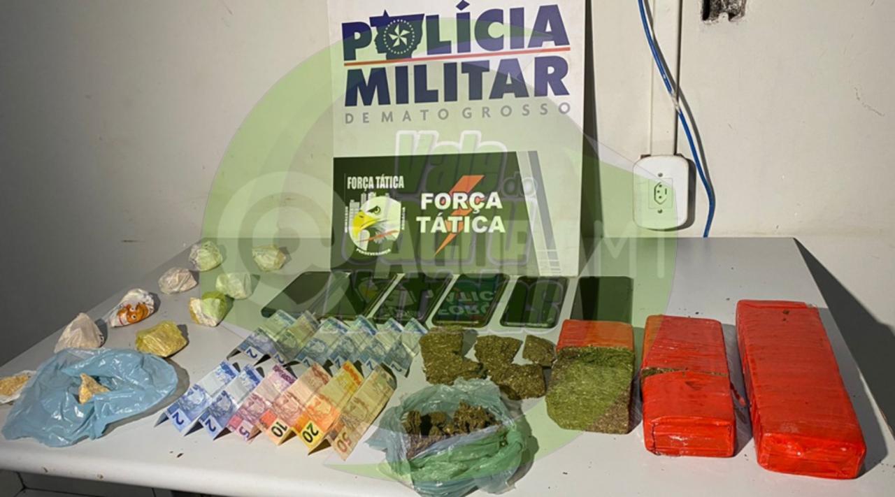 Força Tática ‘quebra’ abastecimento de drogas e dupla é presa
