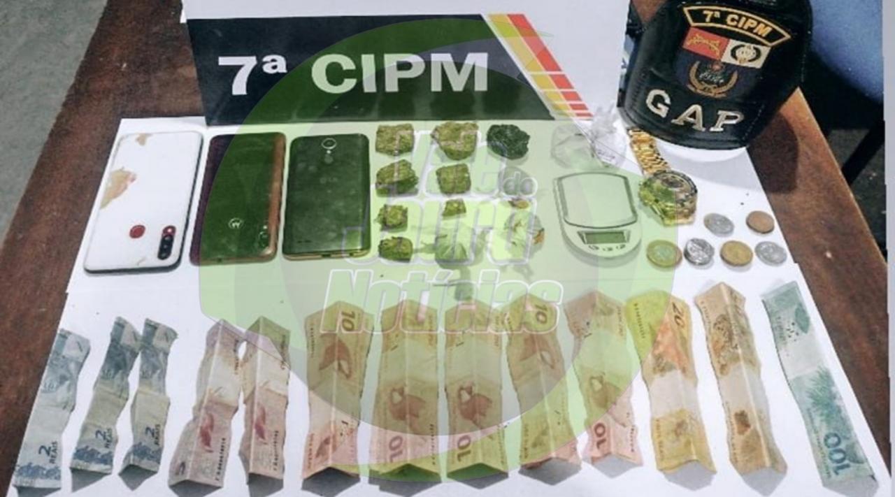 Menor é apreendido pela PM em Jaciara por envolvimento no tráfico ilícito de drogas