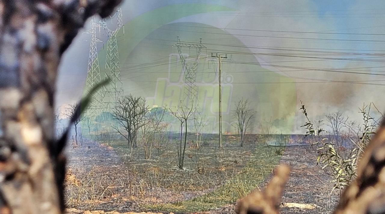 Rondonópolis: fogo atinge Granville e área com torres de alta tensão