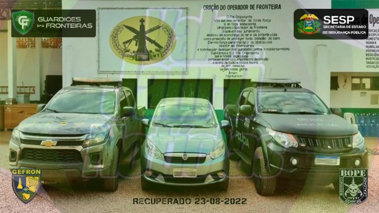 VEÍCULO ROUBADO EM CRIME DE LATROCÍNIO EM NOVA LACERDA É APREENDIDO E CONDUTOR É PRESO EM AÇÃO POLICIAL NA BR 174