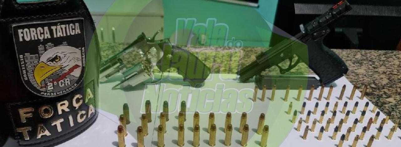 Preso com armas de fogo e 69 munições em MT