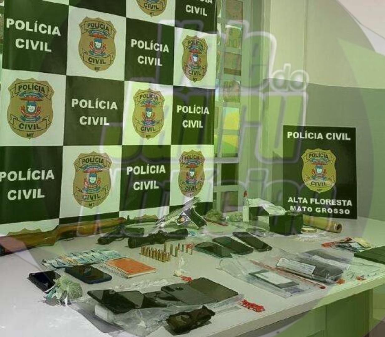 Polícia Civil cumpre 16 mandados judiciais contra o tráfico de drogas em Alta Floresta