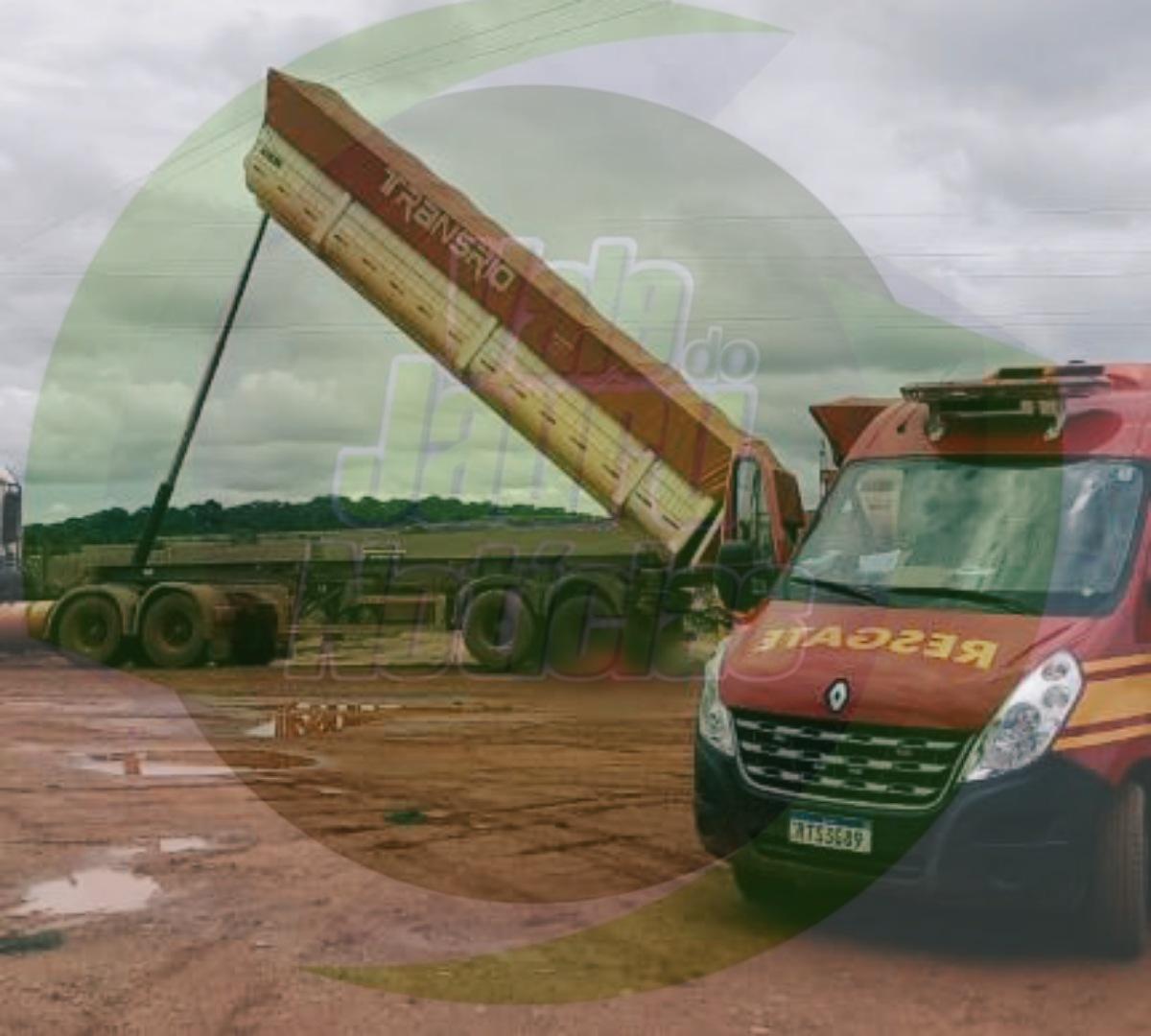 Caminhoneiro encosta caçamba em fio e morre eletrocutado em Alta Floresta