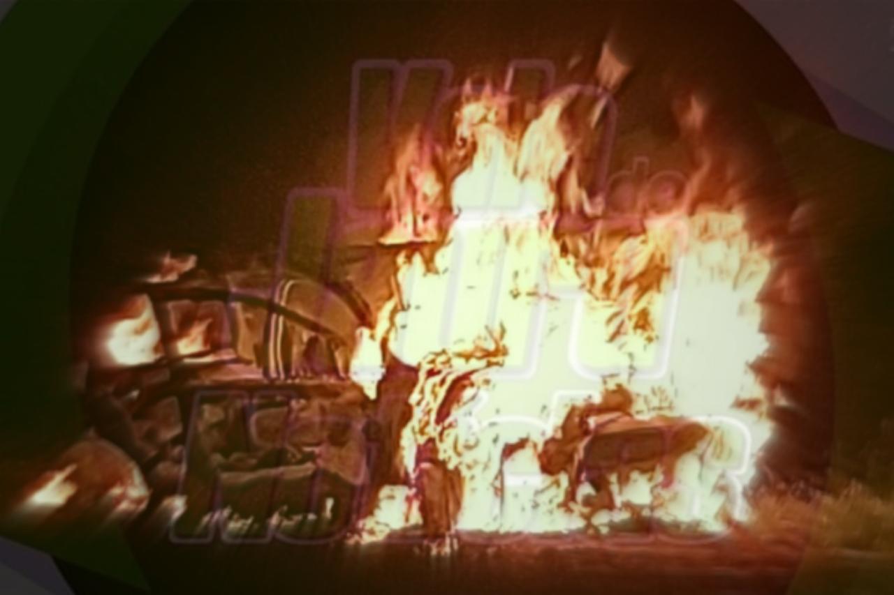 Casal discute após passeio em cachoeira e homem coloca fogo em carro, em MT