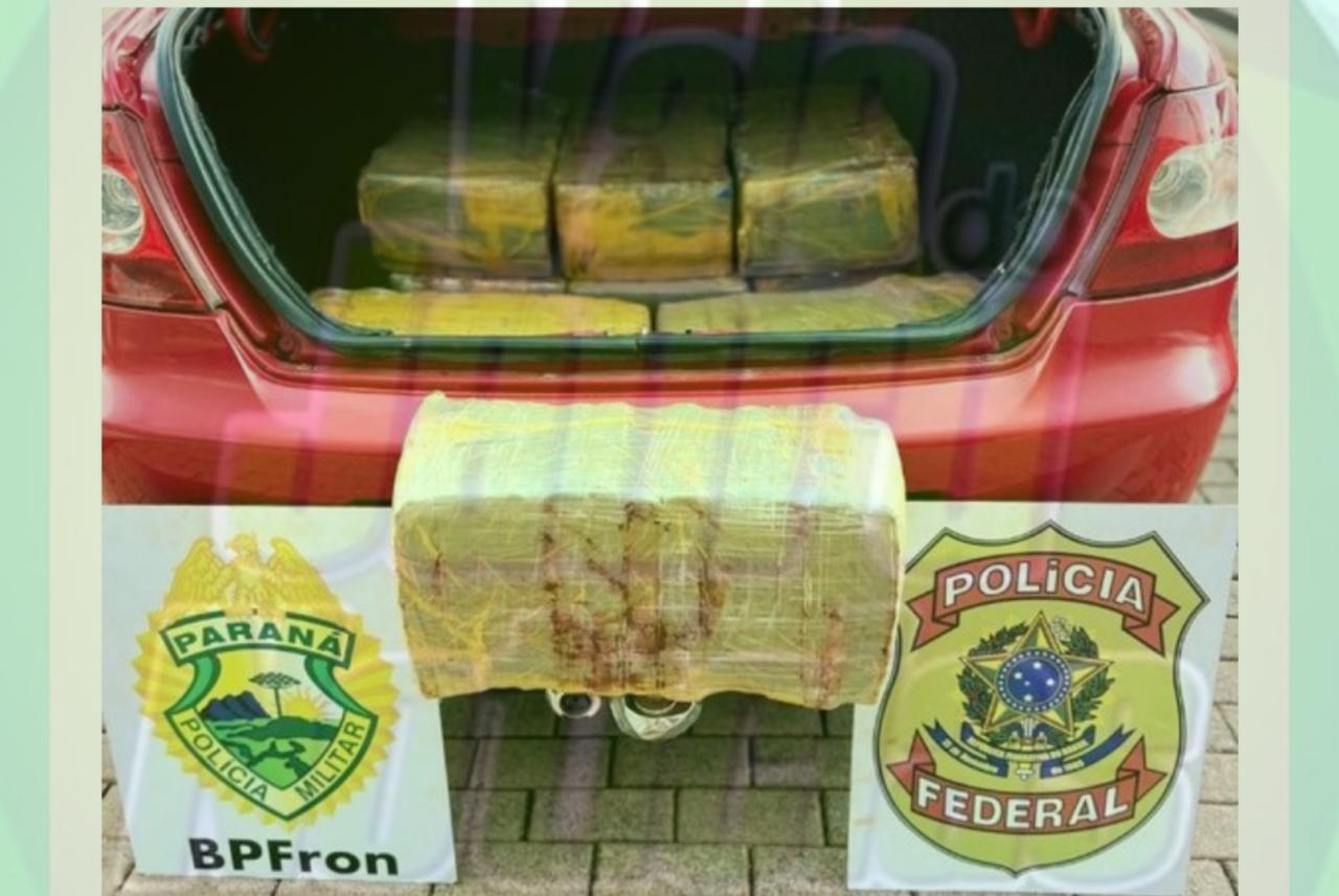PF E BPFRON APREENDEM VEÍCULO CARREGADO COM SUBSTÂNCIA ANALOGA A MACONHA