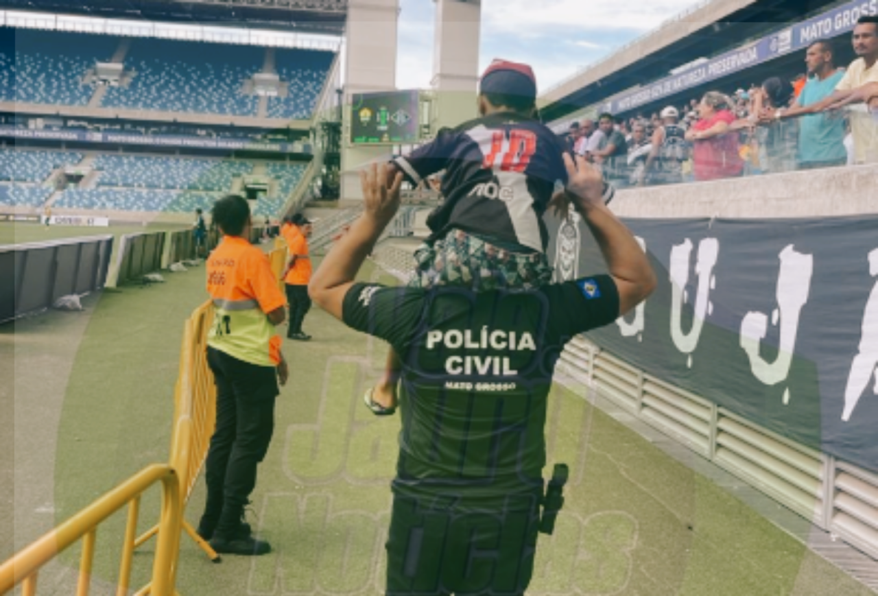 Polícia Civil devolve para mãe menino abandonado pelo pai durante jogo na Arena Pantanal
