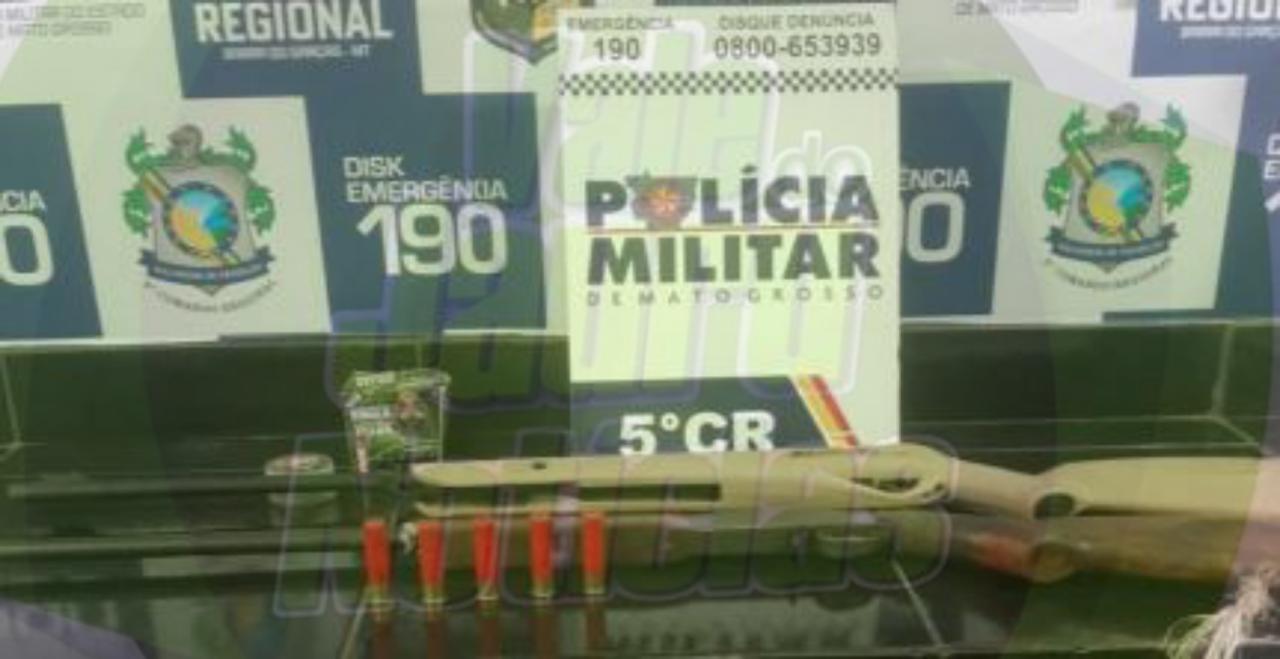 Sitiante é preso por atirar em cães de sua propriedade na frente das filhas em Barra do Garças