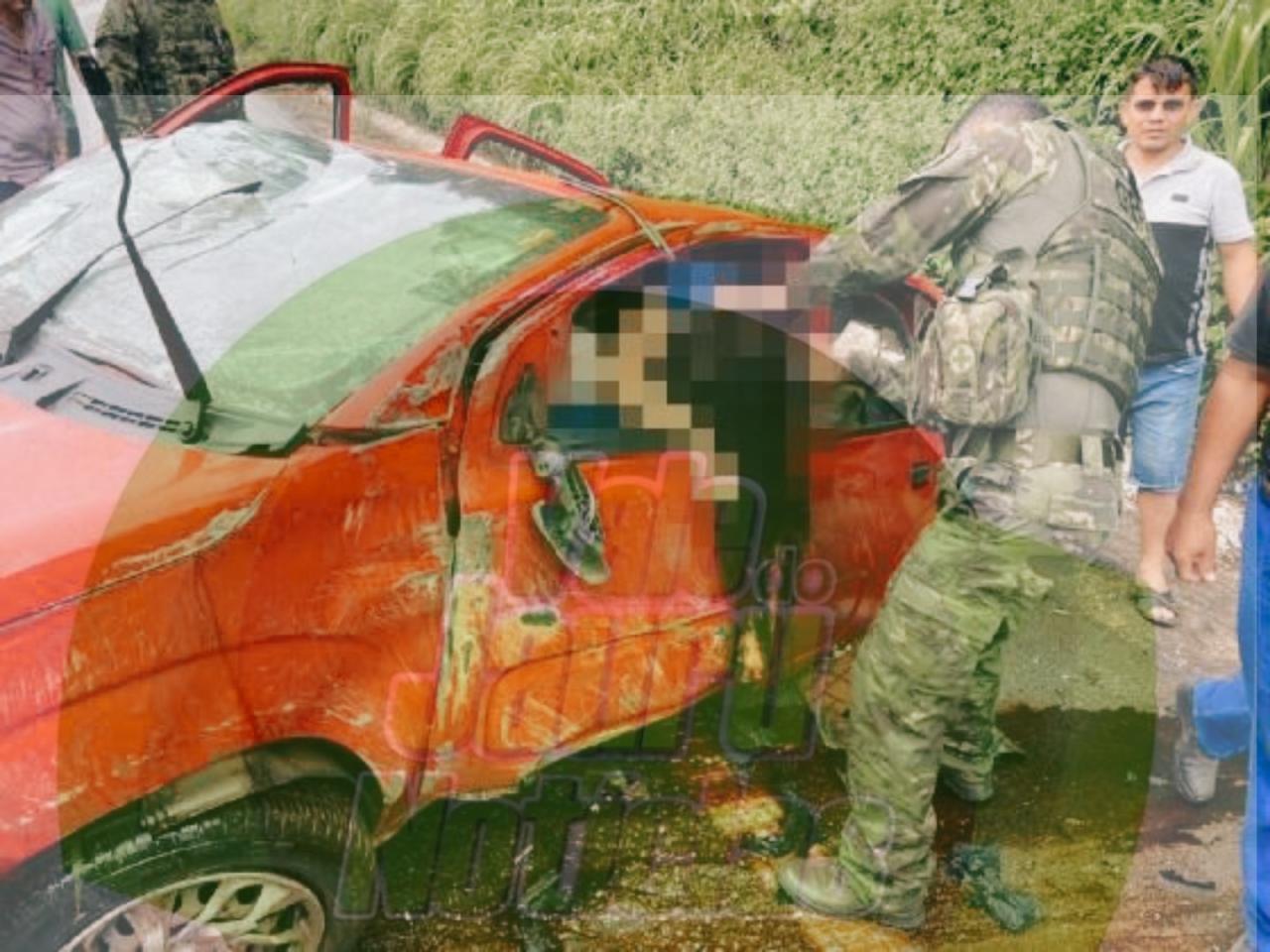 Duas pessoas ficam feridas em colisão entre caminhão e carro na BR 070