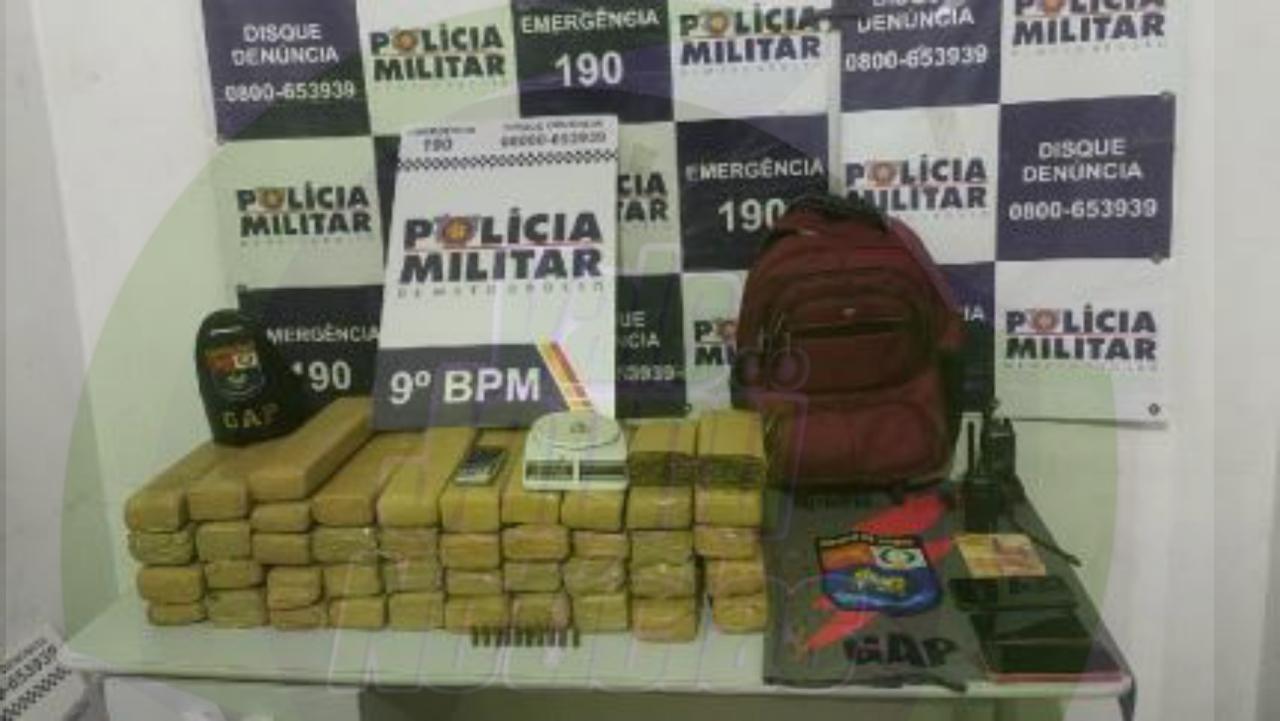Polícia prende trio com 41 tabletes de maconha em Cuiabá
