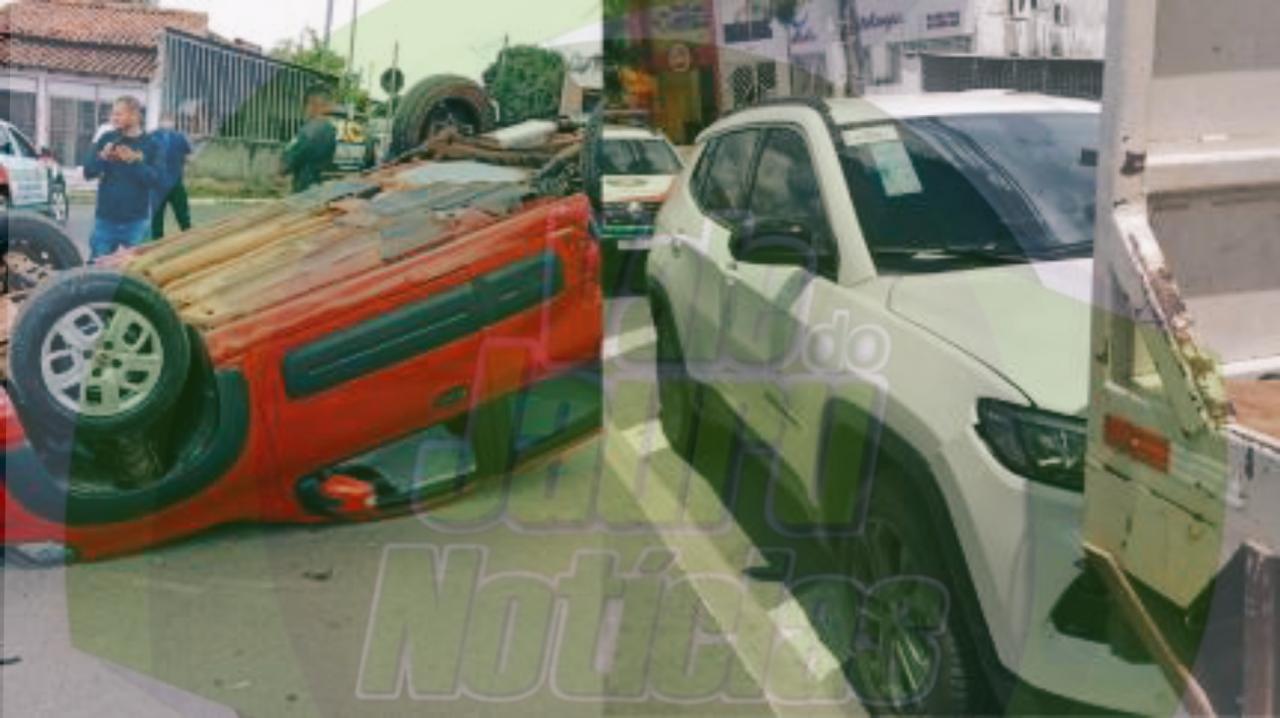 Uno capota e Jeep bate na traseira de caminhão logo após sair de concessionária