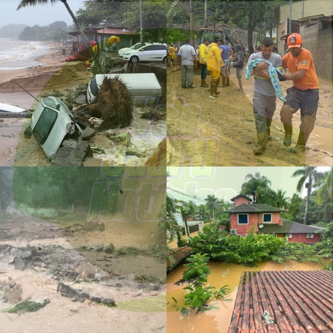 Urgente:Chuva recorde deixa mais 24 mortos, interdita estradas e põe litoral de SP em estado de calamidade