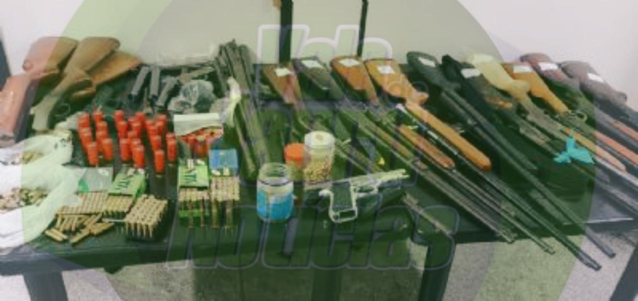 Arsenal clandestino de armas é descoberto pela Polícia Civil em Cuiabá MT
