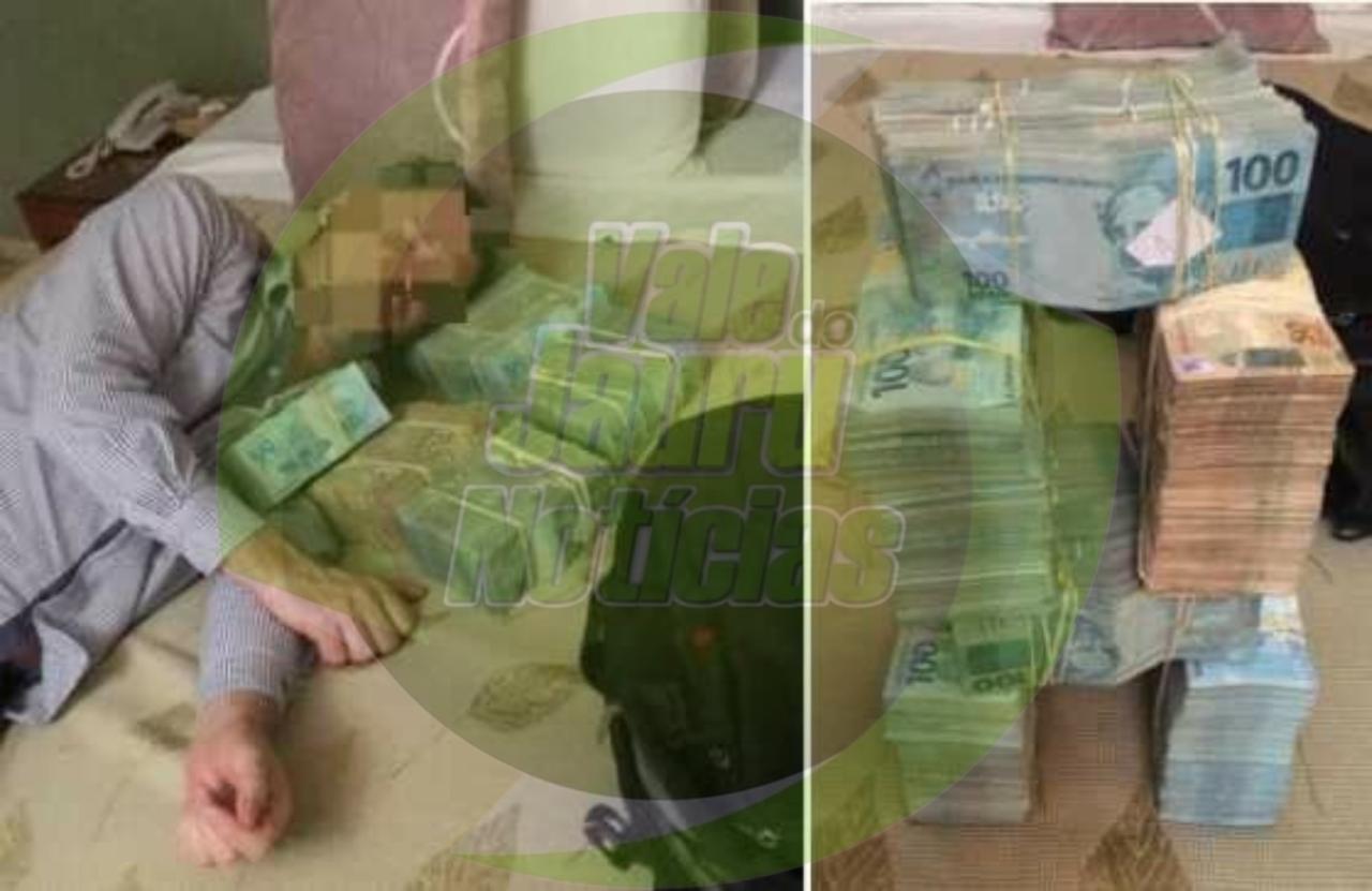 Contrabandista de agrotóxicos tirou foto deitado ao lado de maços de dinheiro