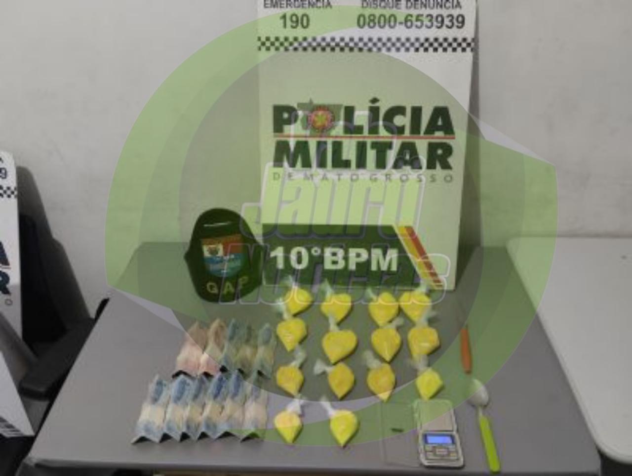 Droga é encontrada em casa de traficante após PM receber denúncias em MT