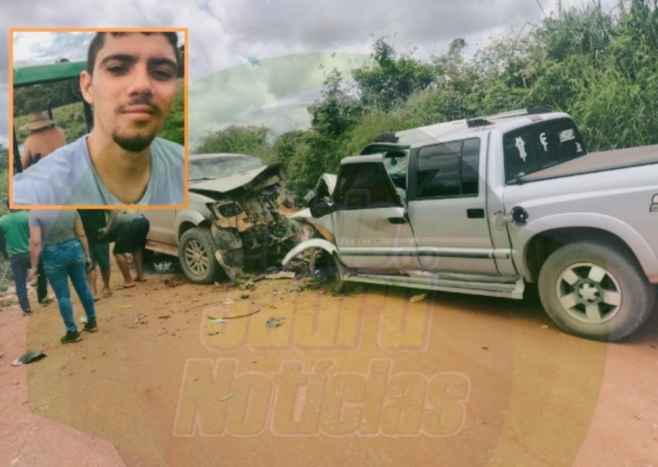 Estudante de agronomia morre ao bater S10 contra Hilux em estrada vicinal no interior