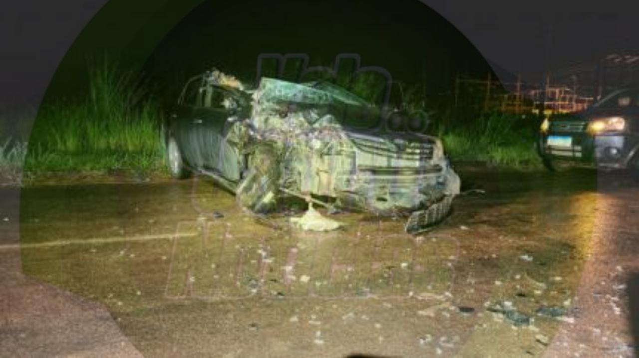 Grávida fica ferida após desviar de cachorro e bater em carreta em Sinop MT