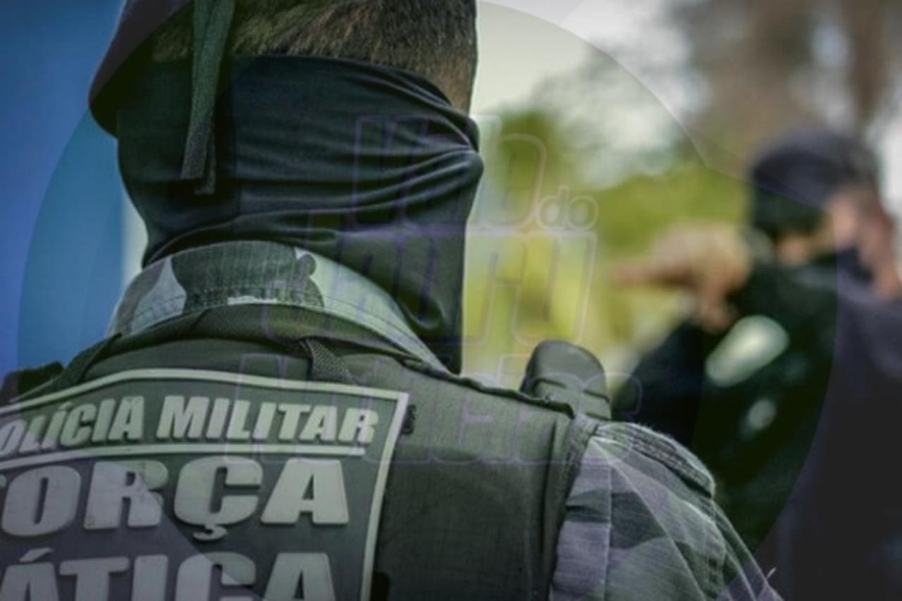 Membro do Comando Vermelho aponta arma para policiais da Força Tática e morre baleado em Salto do Céu MT
