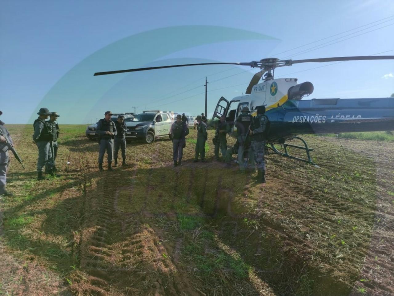 Três homens suspeitos de assaltar casa morrem em confronto com PM em MT