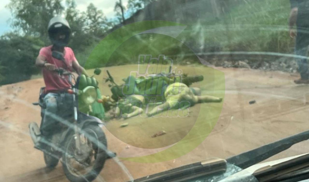 Em Juina motociclista caí durante ultrapassagem e tem cabeça esmagada por caminhão