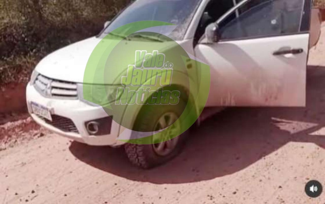 Fazendeiro sofre emboscada e tem caminhonete metralhada em MT