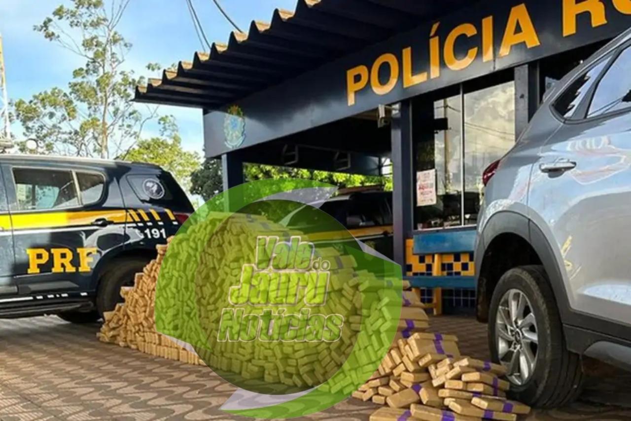 Motorista tenta fugir e é preso com meia tonelada de maconha