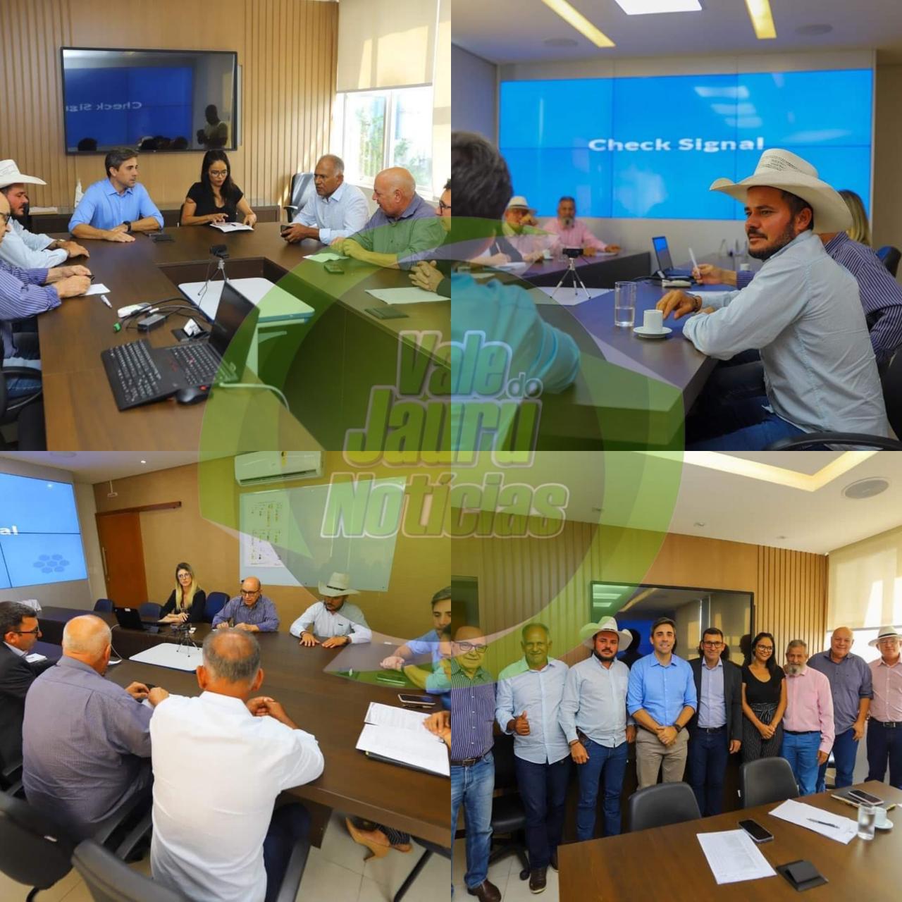 Prefeito de Jauru e demais representantes realizam reunião com secretário de Educação Estadual Alan Porto