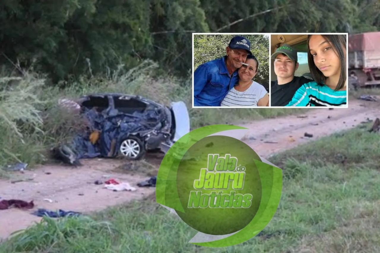 Quatro mortos em acidente em Nova Mutum eram da mesma família