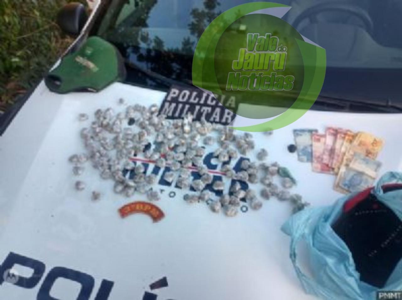 Adolescente é pego com 154 porções de droga e R$ 200 em Cuiabá