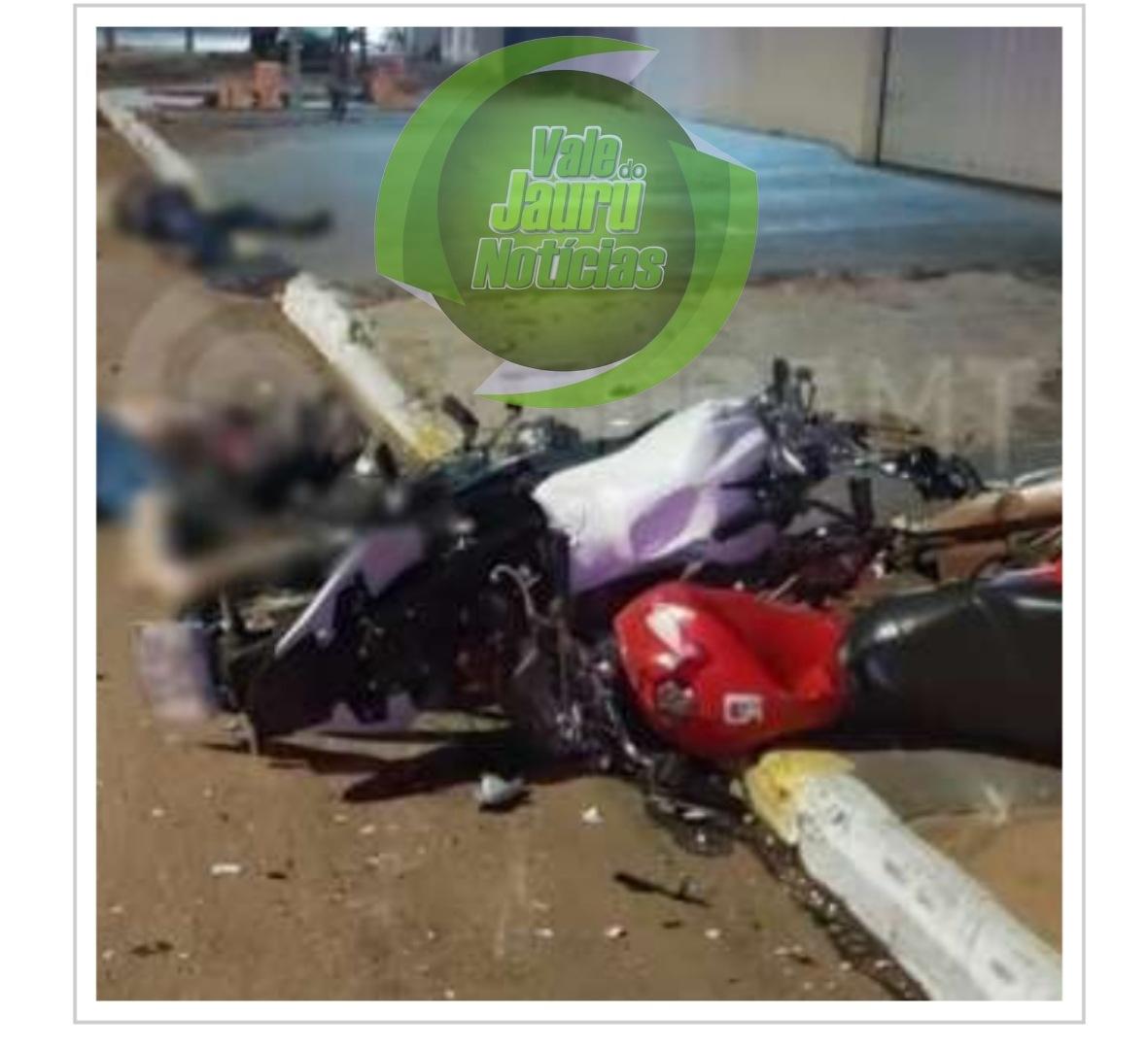 Duas pessoas morrem em acidente entre motos em cidade de MT