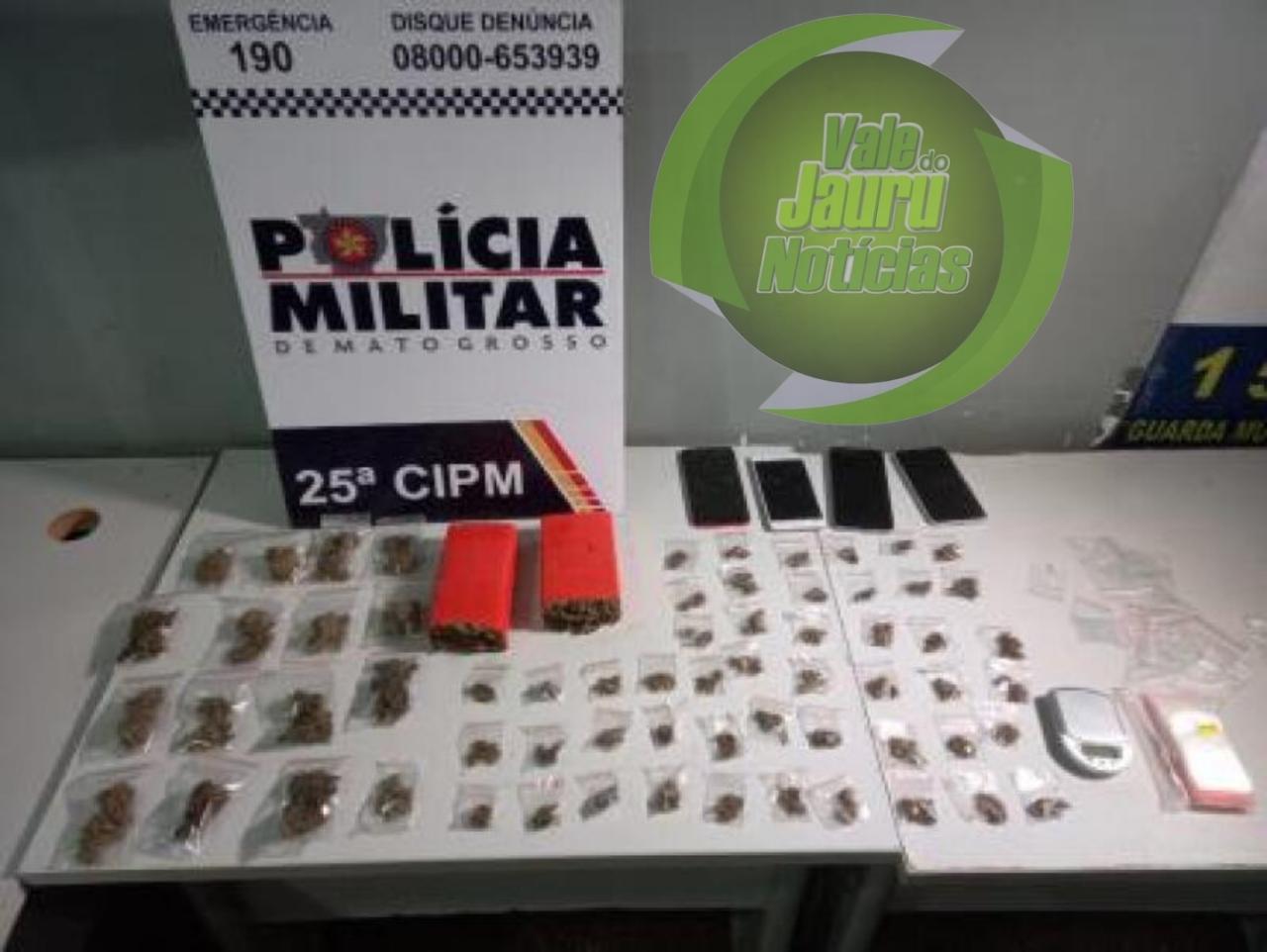 Durante fuga traficante deixa 65 porções de maconha em sacola em MT