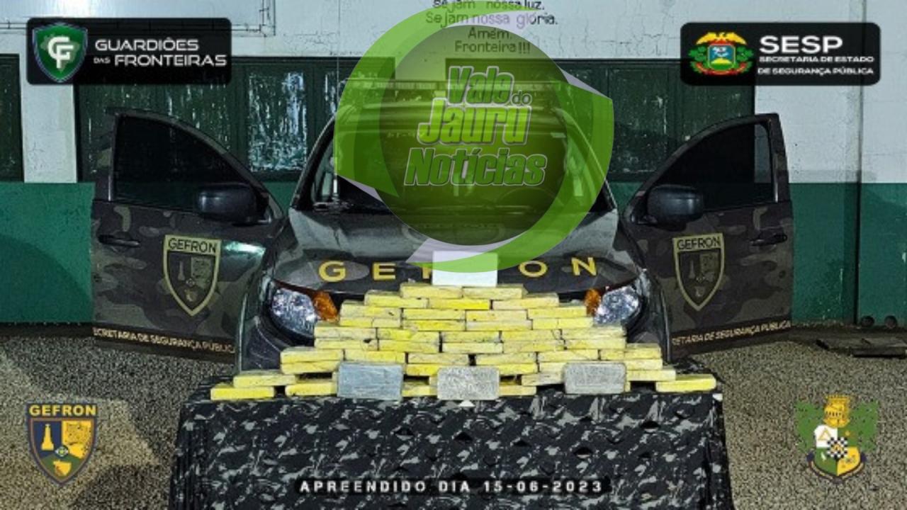 Gefron apreende tabletes de cocaína e pasta-base encontrados em veículo no interior