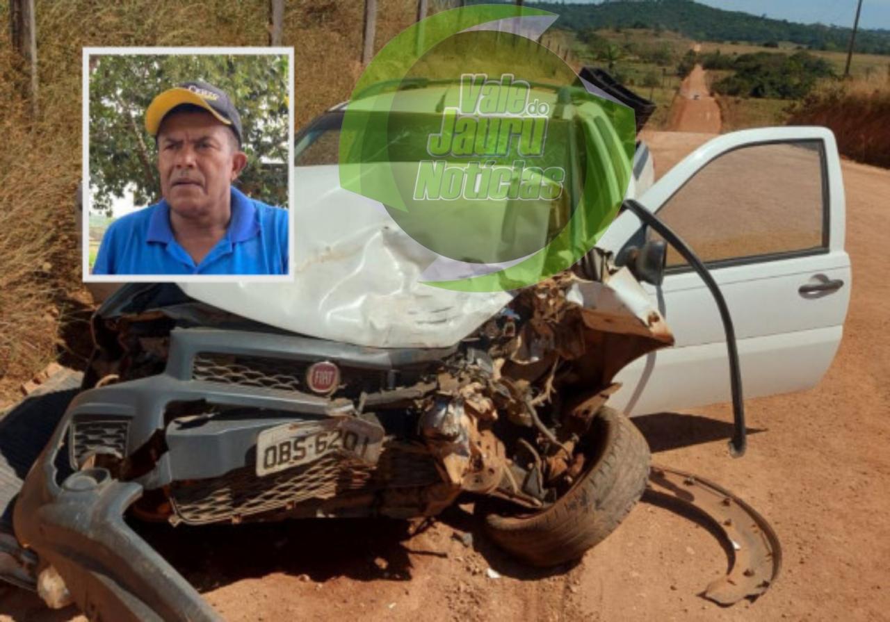 Idoso morre em colisão frontal entre Strada e Ranger no interior de MT